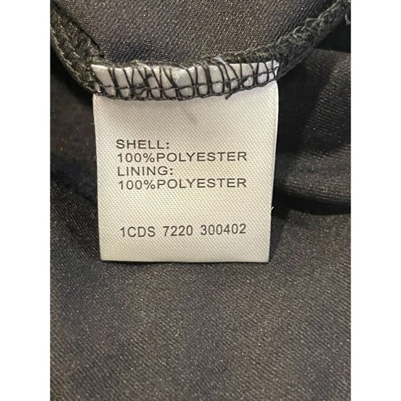 Vintage Womens Fiat & Flare Dress Lace Mesh Sleeve Front Keyhole Black SZ Medium - Picture 8 of 9